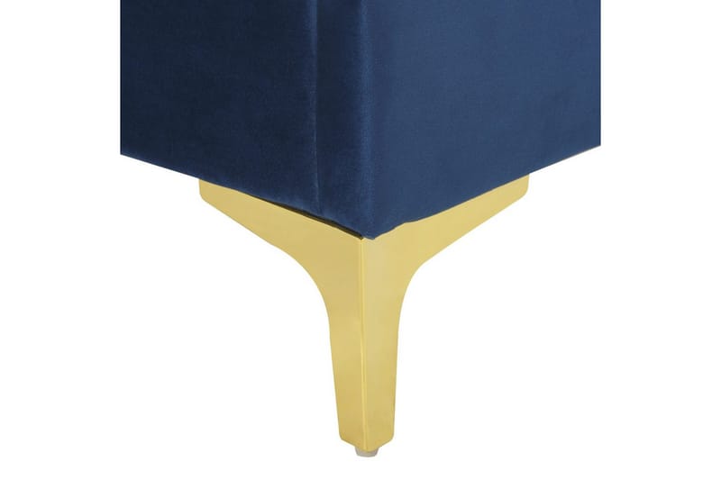 Säng med lamellram Limoux - Blå, 140x200 cm - Möbler - Säng - Sängram & sängstomme