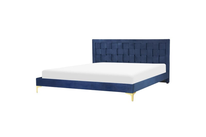 Säng med lamellram Limoux - Blå, 180x200 cm - Möbler - Säng - Sängram & sängstomme