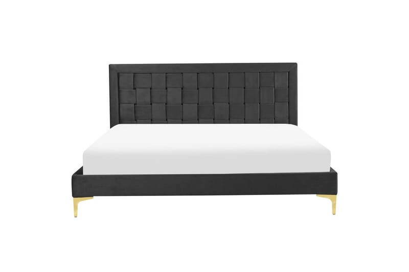 Säng med lamellram Limoux - Svart, 160x200 cm - Möbler - Säng - Sängram & sängstomme