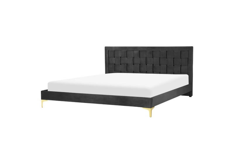 Säng med lamellram Limoux - Svart, 180x200 cm - Möbler - Säng - Sängram & sängstomme