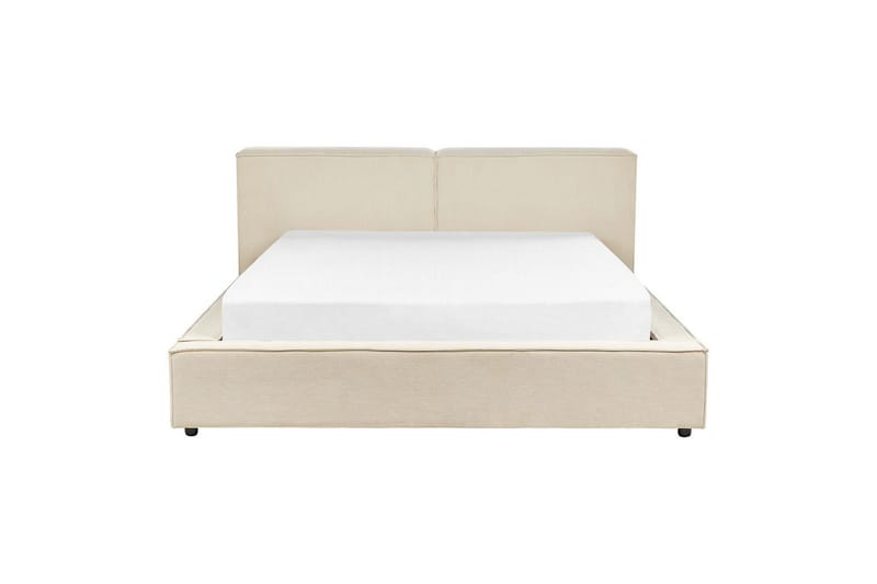 Säng med lamellram Linards - Beige/Manchestertyg, 160x200 cm - Möbler - Säng - Sängram & sängstomme