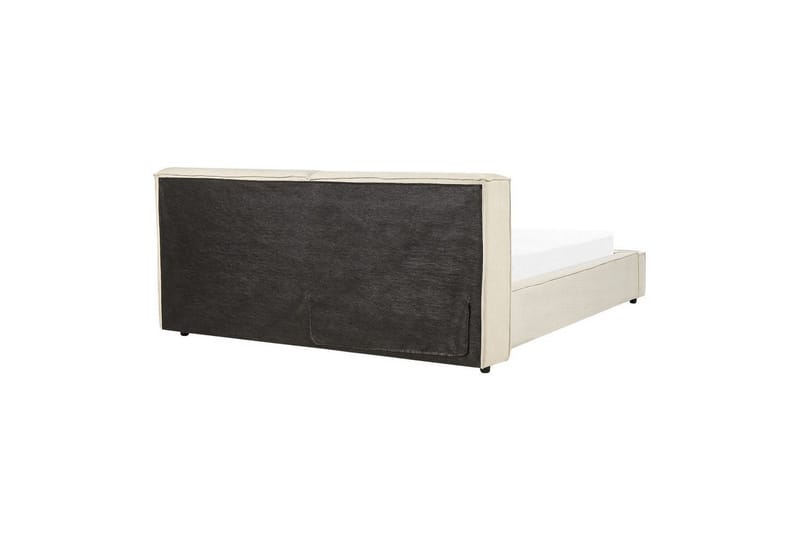 Säng med lamellram Linards - Beige/Manchestertyg, 160x200 cm - Möbler - Säng - Sängram & sängstomme