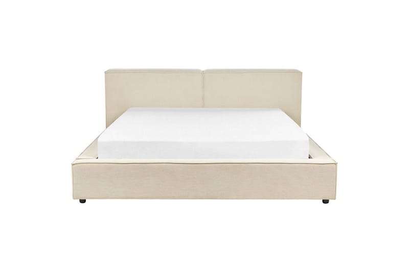 Säng med lamellram Linards - Beige/Manchestertyg, 180x200 cm - Möbler - Säng - Sängram & sängstomme