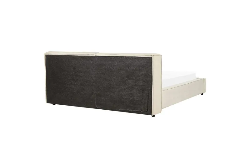 Säng med lamellram Linards - Beige/Manchestertyg, 180x200 cm - Möbler - Säng - Sängram & sängstomme