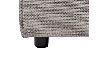 Säng med lamellram Linards - Grå/Polyester, 180x200 cm - Möbler - Säng - Sängram & sängstomme