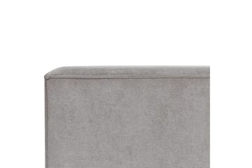 Säng med lamellram Linards - Grå/Polyester, 180x200 cm - Möbler - Säng - Sängram & sängstomme
