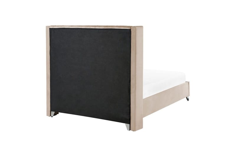 Säng med lamellram Lubbon - Beige, Silver, 140x200 cm - Möbler - Säng - Sängram & sängstomme