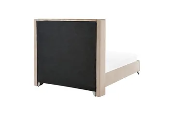 Säng med lamellram Lubbon - Beige, Silver, 140x200 cm - Möbler - Säng - Sängram & sängstomme