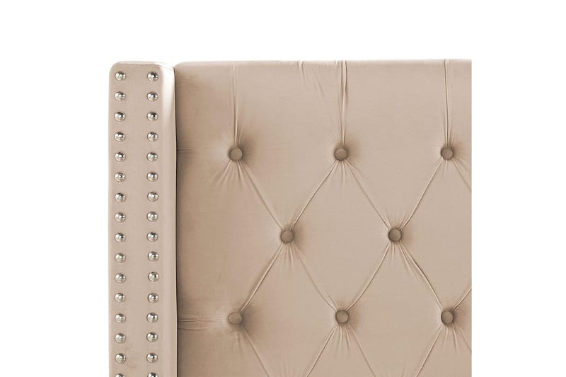 Säng med lamellram Lubbon - Beige, Silver, 140x200 cm - Möbler - Säng - Sängram & sängstomme