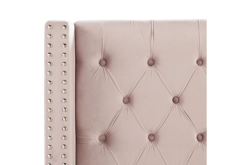 Säng med lamellram Lubbon - Rosa, Silver, 160x200 cm - Möbler - Säng - Sängram & sängstomme