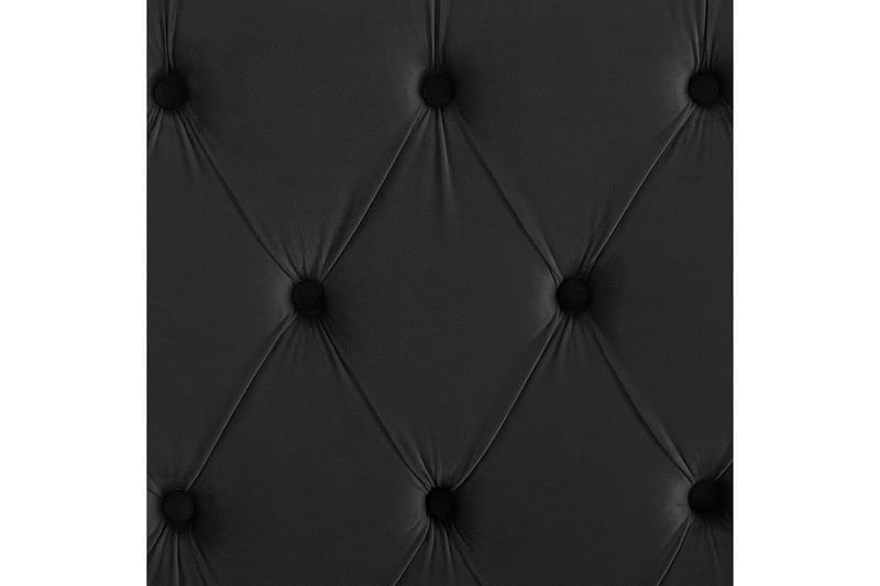 Säng med lamellram Lubbon - Svart, Silver, 160x200 cm - Möbler - Säng - Sängram & sängstomme