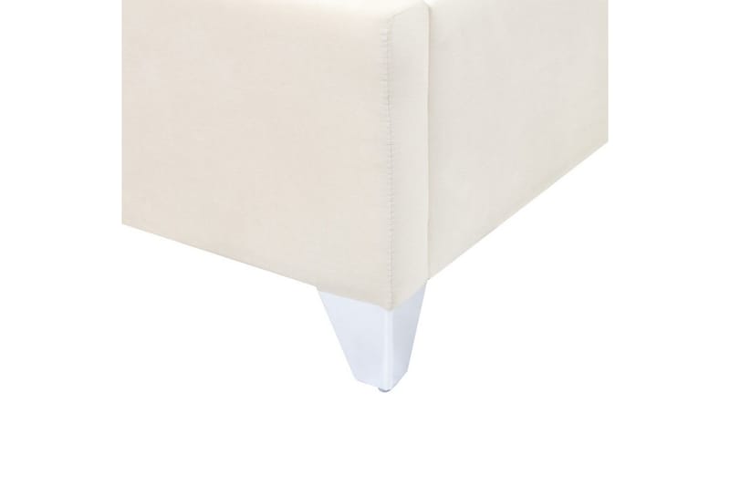 Säng med lamellram Lubbon - Vit, Silver, 180x200 cm - Möbler - Säng - Sängram & sängstomme