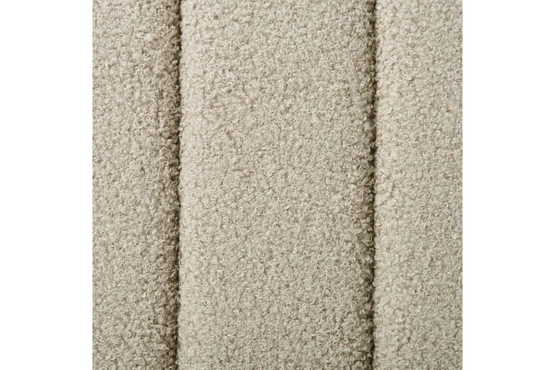 Säng med lamellram Lunan - Beige, svart/Bouclé, 160x200 cm - Möbler - Säng - Sängram & sängstomme