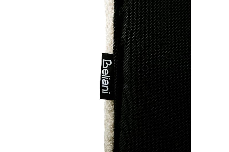 Säng med lamellram Lunan - Beige, svart/Bouclé, 180x200 cm - Möbler - Säng - Sängram & sängstomme