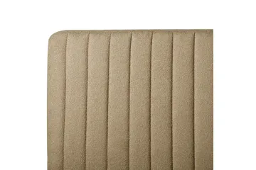 Säng med lamellram Lunan - Taupe, svart/Bouclé, 160x200 cm - Möbler - Säng - Sängram & sängstomme
