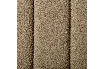 Säng med lamellram Lunan - Taupe, svart/Bouclé, 160x200 cm - Möbler - Säng - Sängram & sängstomme