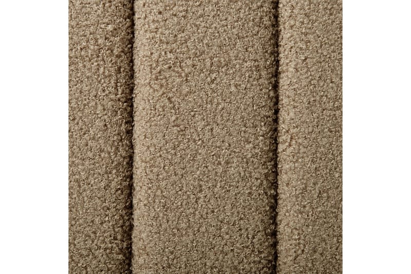 Säng med lamellram Lunan - Taupe, svart/Bouclé, 160x200 cm - Möbler - Säng - Sängram & sängstomme