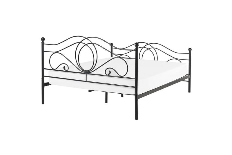 Säng med lamellram Lyra - Svart - Möbler - Säng - Sängram & sängstomme