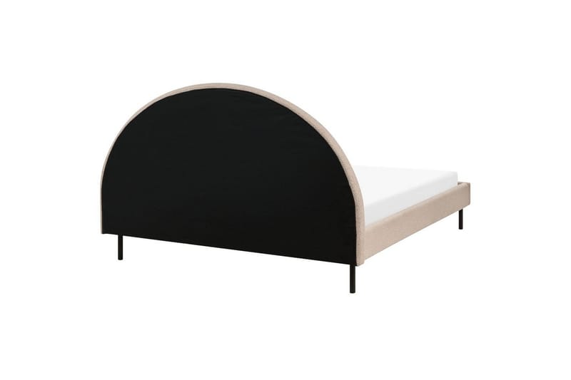 Säng med lamellram Margut - Beige/Bouclé, 160x200 cm - Möbler - Säng - Sängram & sängstomme