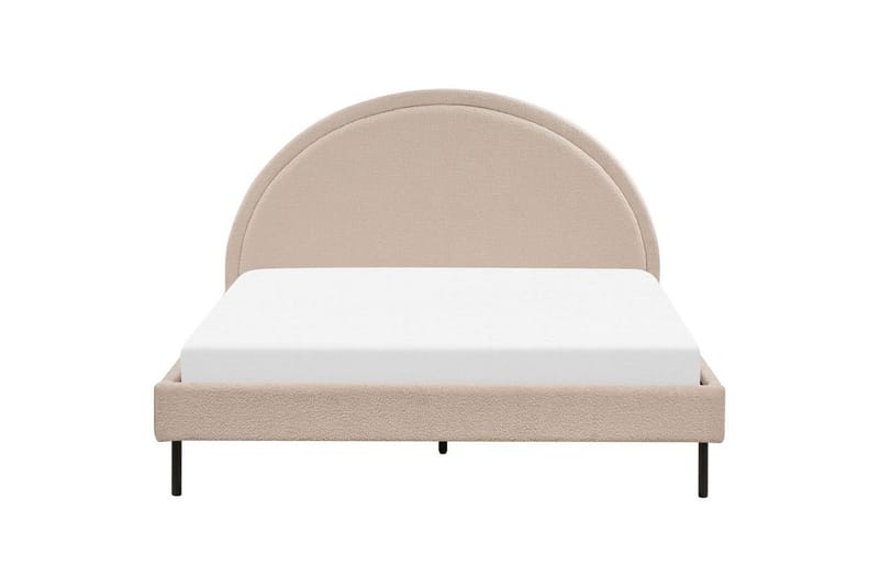 Säng med lamellram Margut - Beige/Bouclé, 160x200 cm - Möbler - Säng - Sängram & sängstomme