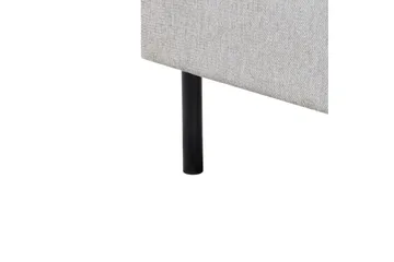 Säng med lamellram Margut - Grå/Polyester, 160x200 cm - Möbler - Säng - Sängram & sängstomme