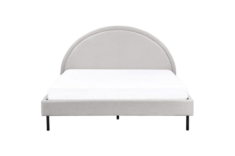 Säng med lamellram Margut - Grå/Polyester, 160x200 cm - Möbler - Säng - Sängram & sängstomme
