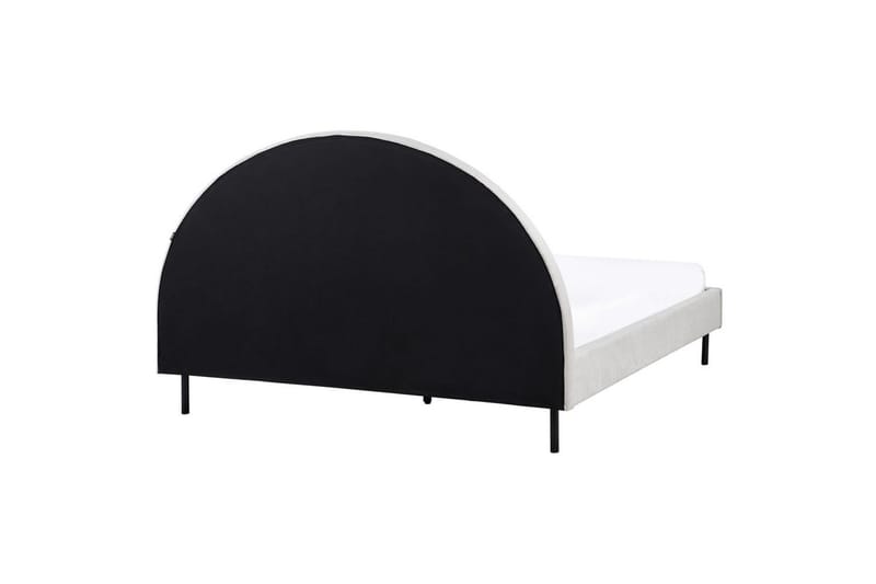 Säng med lamellram Margut - Grå/Polyester, 160x200 cm - Möbler - Säng - Sängram & sängstomme