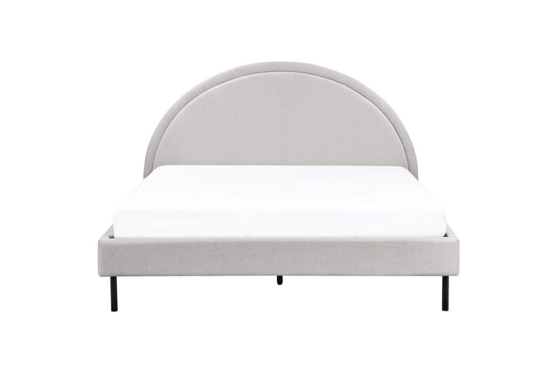 Säng med lamellram Margut - Grå/Polyester, 160x200 cm - Möbler - Säng - Sängram & sängstomme