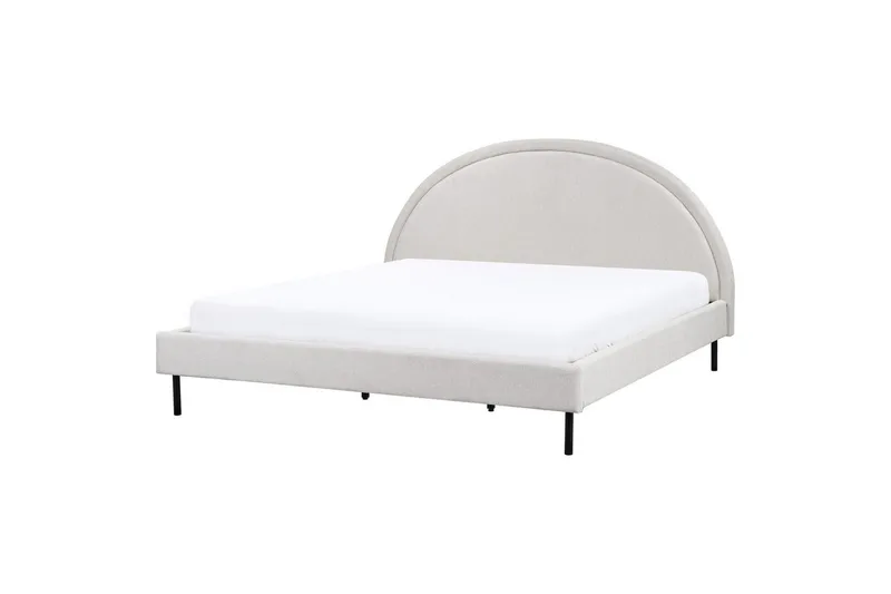 Säng med lamellram Margut - Grå/Polyester, 180x200 cm - Möbler - Säng - Sängram & sängstomme