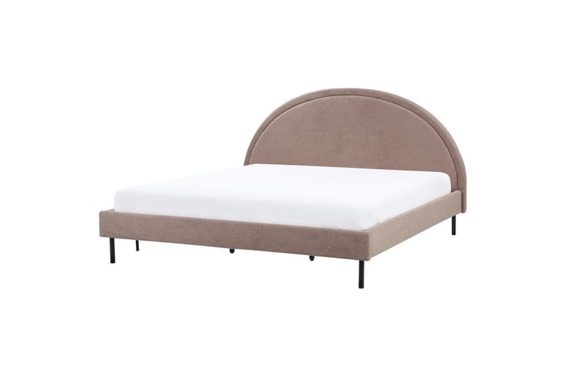 Säng med lamellram Margut - Taupe/Bouclé, 180x200 cm - Möbler - Säng - Sängram & sängstomme