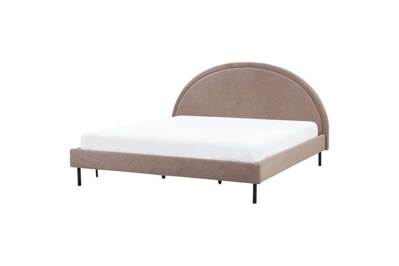 Säng med lamellram Margut - Taupe/Bouclé, 180x200 cm - Möbler - Säng - Sängram & sängstomme