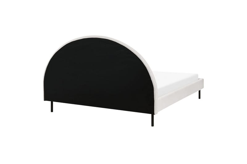 Säng med lamellram Margut - Vit/Bouclé, 160x200 cm - Möbler - Säng - Sängram & sängstomme