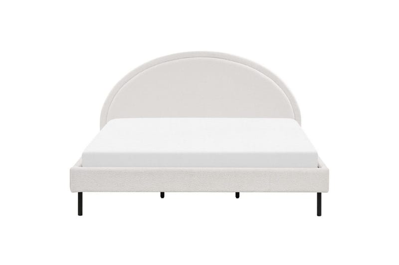 Säng med lamellram Margut - Vit/Bouclé, 180x200 cm - Möbler - Säng - Sängram & sängstomme