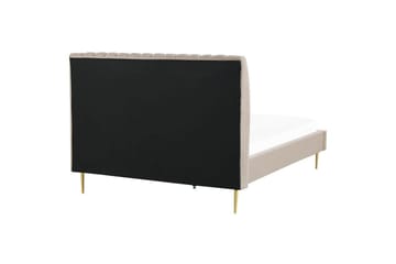 Säng med lamellram Marville - Beige, guld, 160x200 cm - Möbler - Säng - Sängram & sängstomme