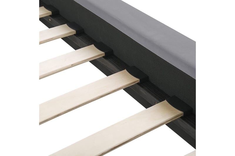 Säng med lamellram Marville - Grå, guld, 140x200 cm - Möbler - Säng - Sängram & sängstomme