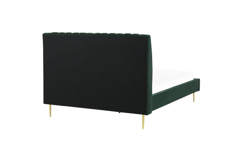 Säng med lamellram Marville - Grön, guld, 160x200 cm - Möbler - Säng - Sängram & sängstomme
