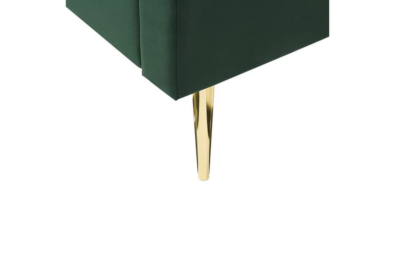 Säng med lamellram Marville - Grön, guld, 180x200 cm - Möbler - Säng - Sängram & sängstomme