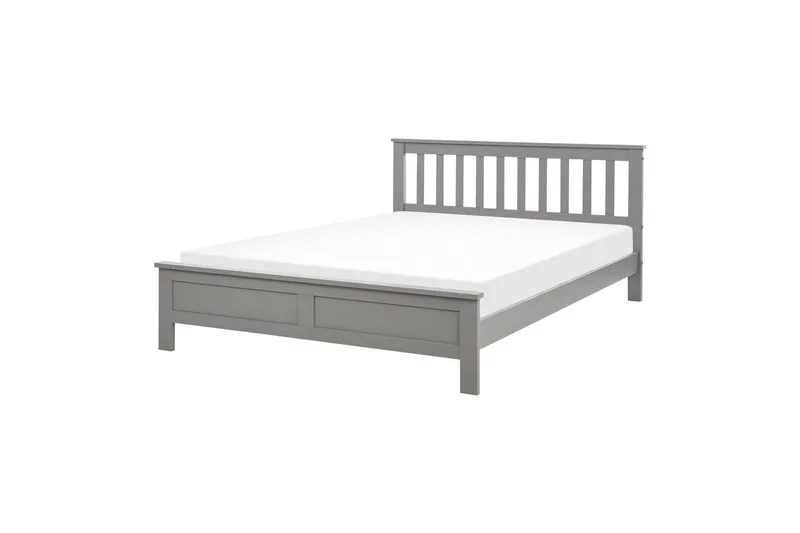 Säng med lamellram Mayenne, Grå, 140x200 cm