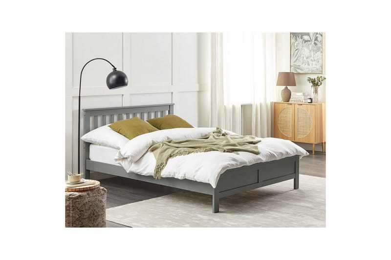 Säng med lamellram Mayenne - Grå, 140x200 cm - Möbler - Säng - Sängram & sängstomme