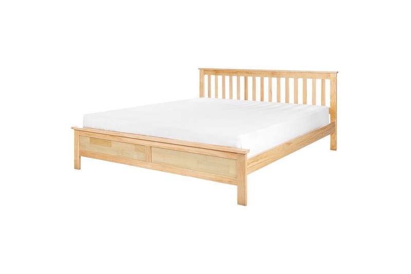 Säng med lamellram Mayenne, Ljus trä, 180x200 cm