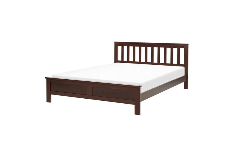 Säng med lamellram Mayenne - Mörkt trä, 140x200 cm - Möbler - Säng - Sängram & sängstomme