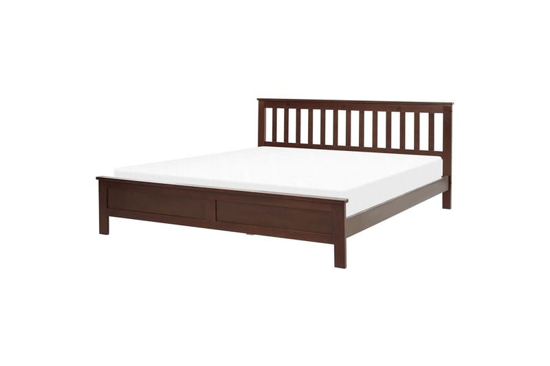 Säng med lamellram Mayenne, Mörkt trä, 180x200 cm