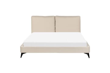 Säng med lamellram Melle - Beige/Bouclé, 160x200 cm - Möbler - Säng - Sängram & sängstomme