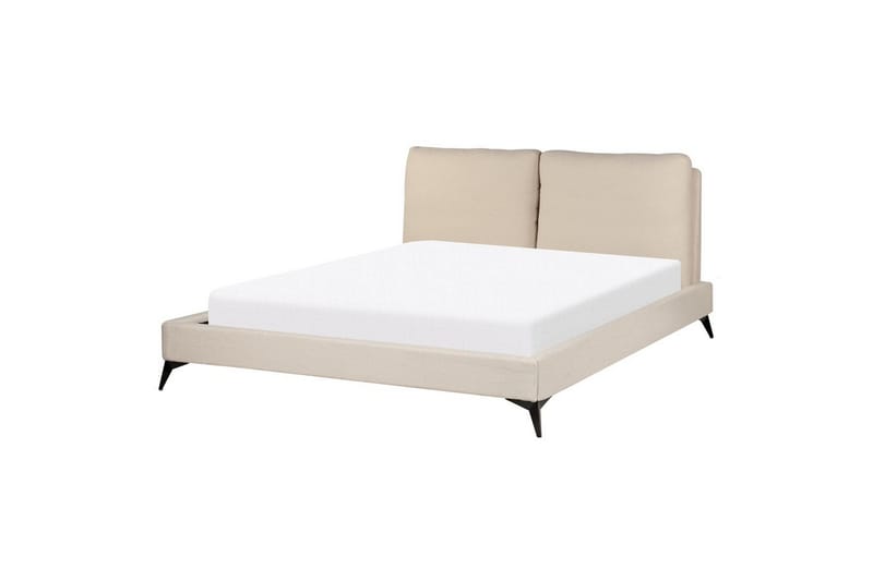 Säng med lamellram Melle - Beige/Bouclé, 160x200 cm - Möbler - Säng - Sängram & sängstomme