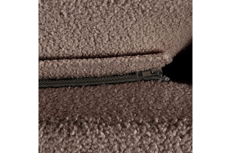 Säng med lamellram Melle - Brun, Svart/Bouclé, 160x200 cm - Möbler - Säng - Sängram & sängstomme