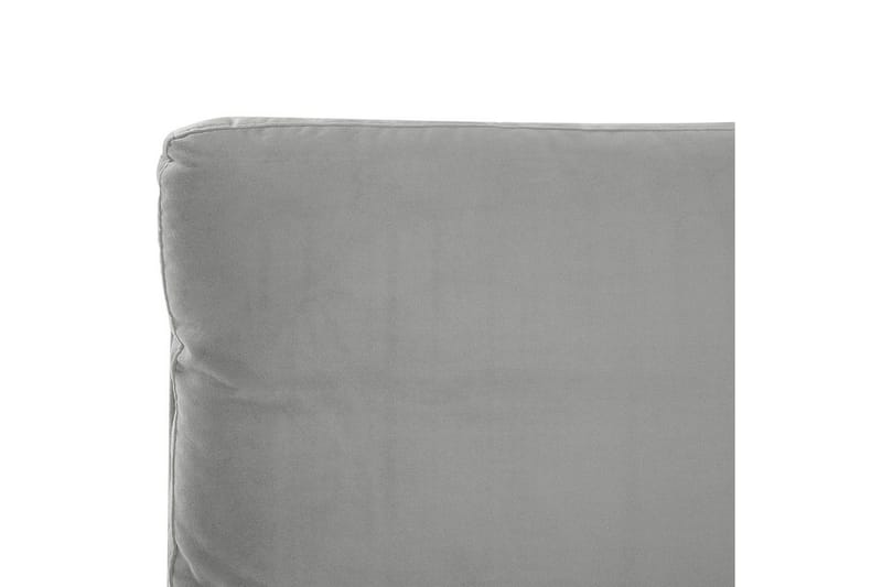 Säng med lamellram Melle - Grå, svart/Sammet, 140x200 cm - Möbler - Säng - Sängram & sängstomme