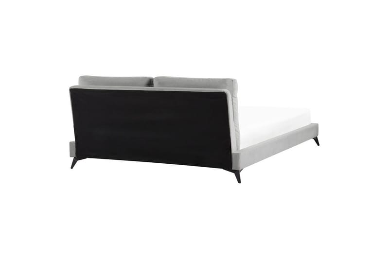 Säng med lamellram Melle - Grå, svart/Sammet, 180x200 cm - Möbler - Säng - Sängram & sängstomme