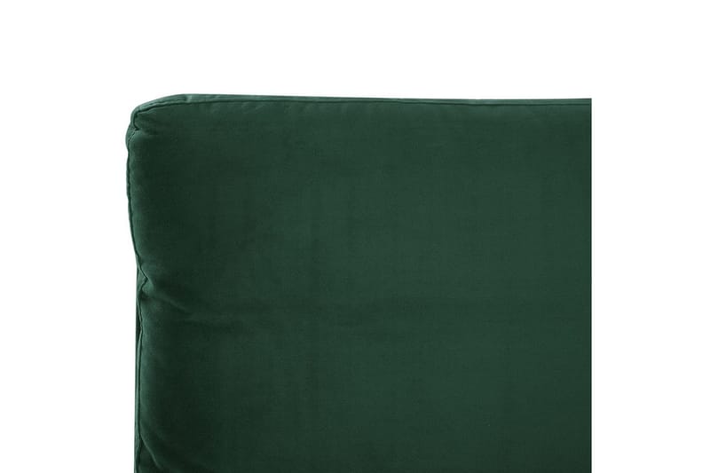 Säng med lamellram Melle - Grön, Svart/Sammet, 160x200 cm - Möbler - Säng - Sängram & sängstomme