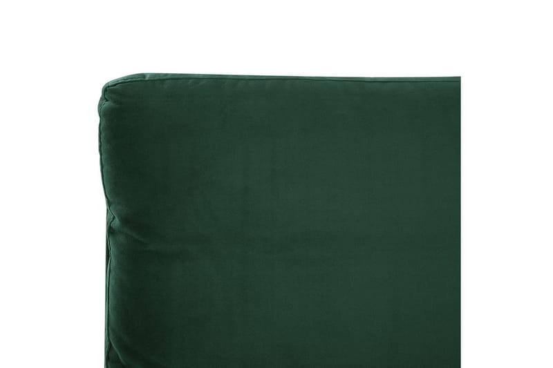 Säng med lamellram Melle - Grön, Svart/Sammet, 180x200 cm - Möbler - Säng - Sängram & sängstomme