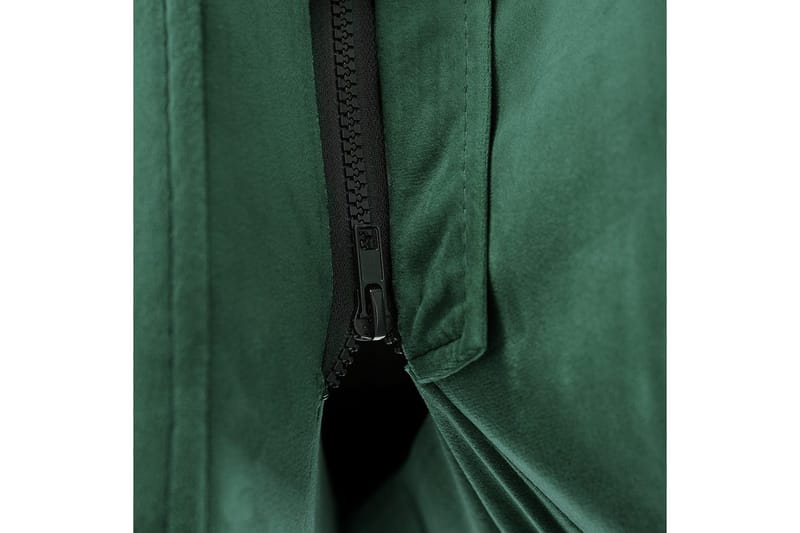 Säng med lamellram Melle - Grön, Svart/Sammet, 180x200 cm - Möbler - Säng - Sängram & sängstomme